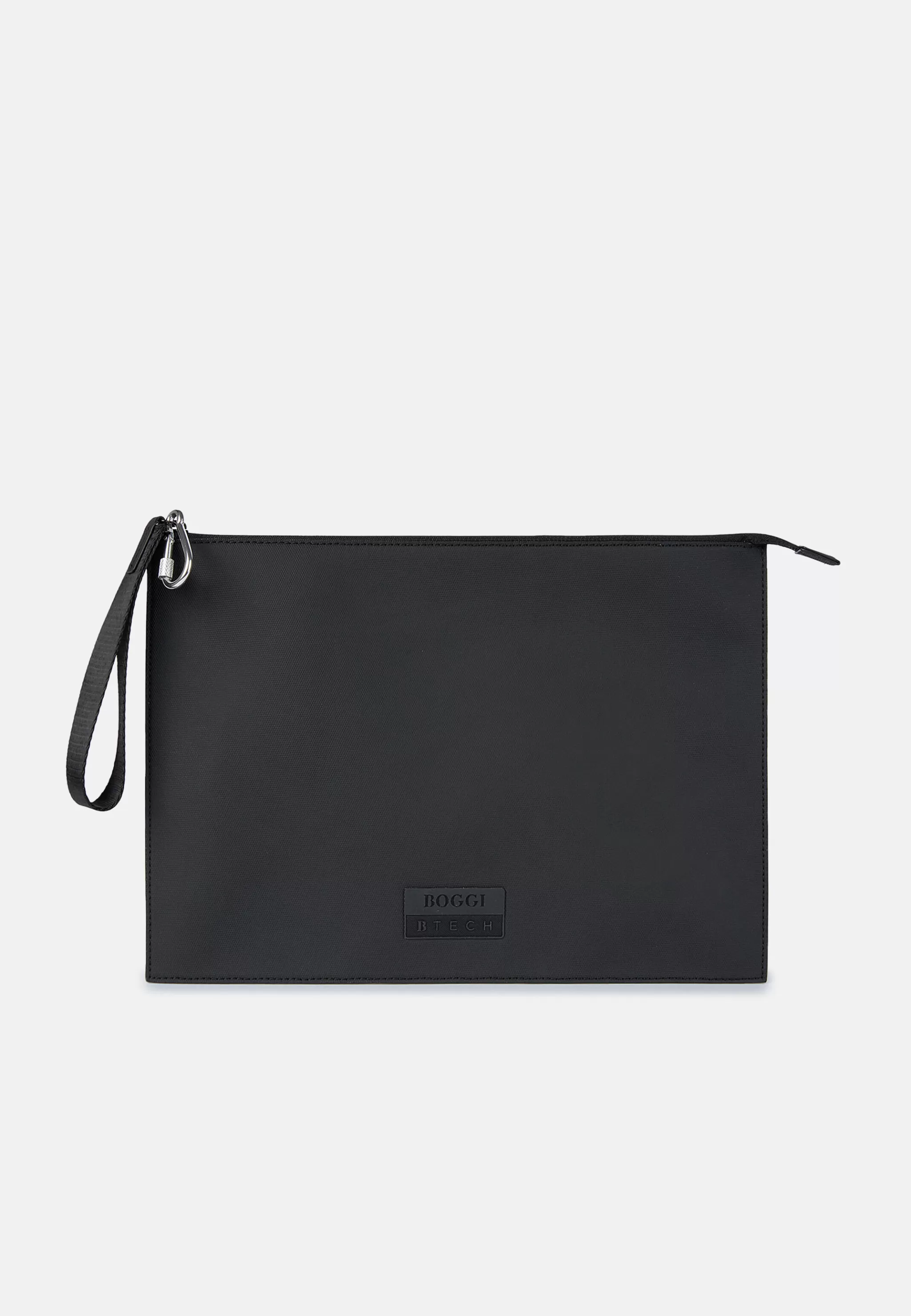 Boggi Milano Petite Maroquinerie*Pochette Clutch En Tissu Technique Avec Polyester Recyclé Noir