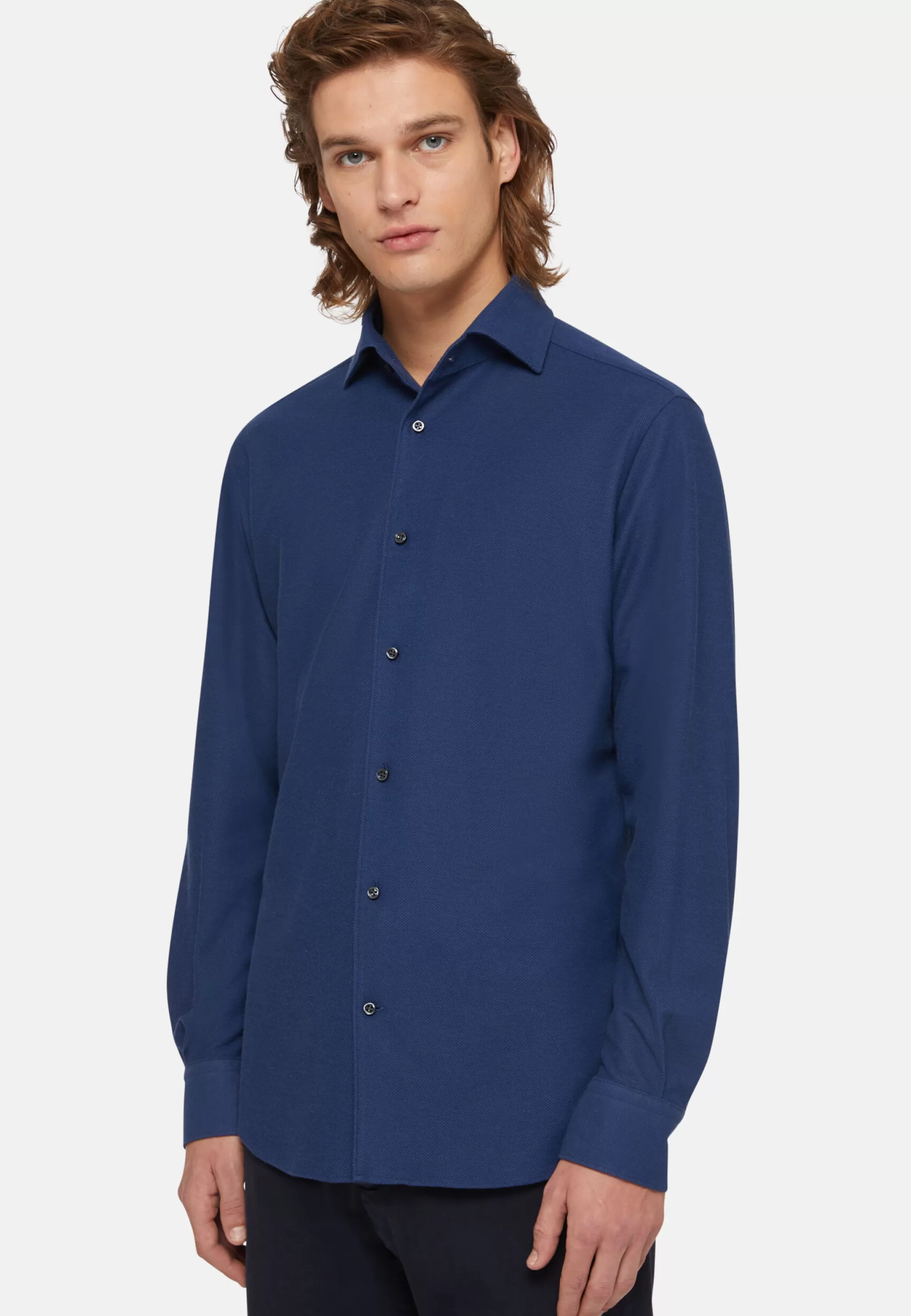 Boggi Milano Chemises Polo*Polo En Jersey Japonais Regular Fit bleu marine