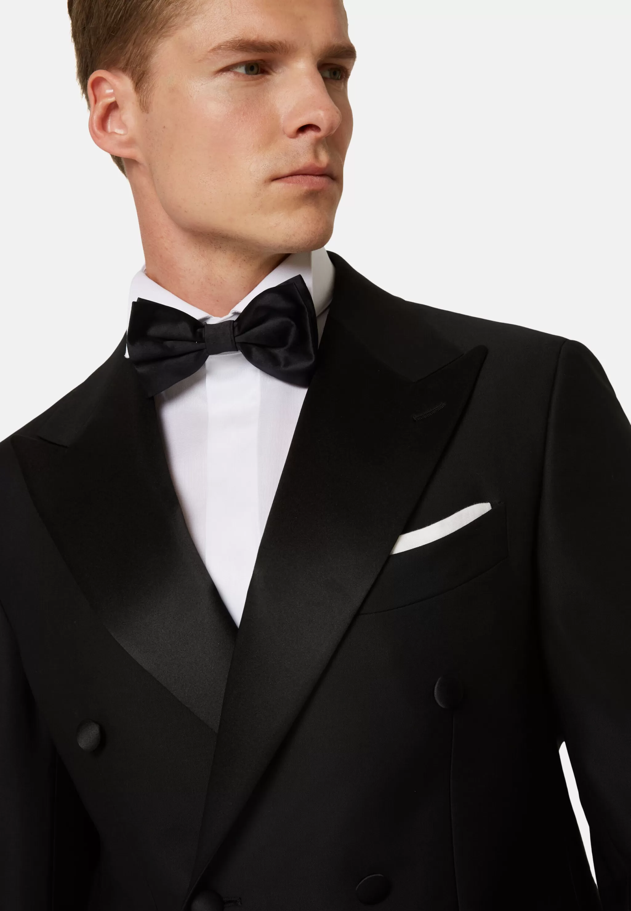 Boggi Milano Vestes*Veste De Smoking e En Laine Avec Revers En Pointe Noir